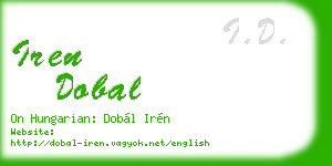 iren dobal business card
